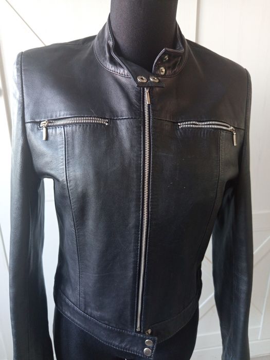 Skorzana kurtka ramoneska "Only" S/M