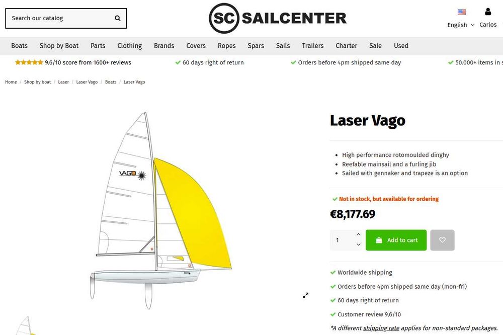 Laser Vago - Vela Ligeira