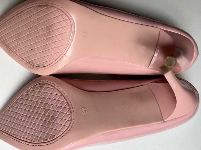 Buty Seastar pudrowy róż komunia, impreza, szpilki roz. 38