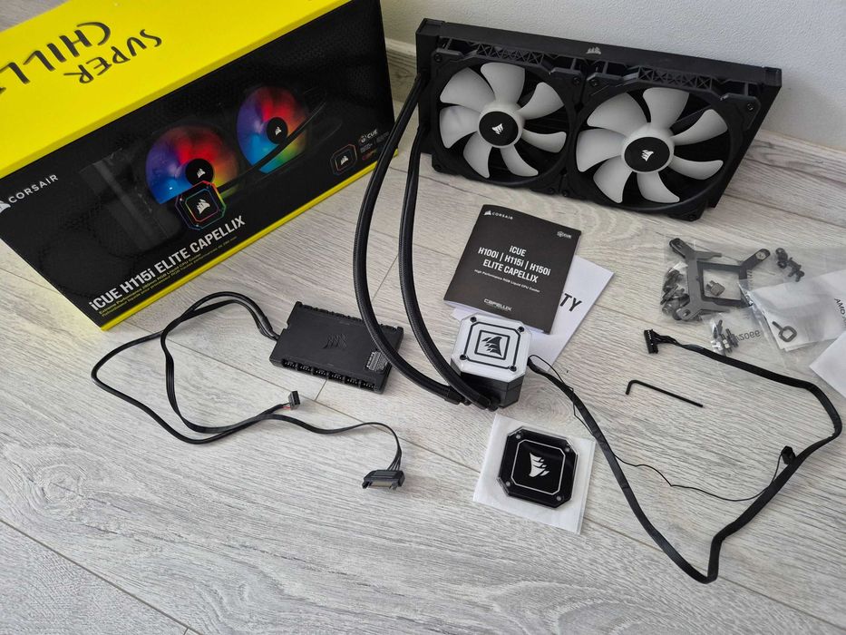 преміум водяне охолодження 280mm Corsair H115i Elite Capellix iCUE гарантія
