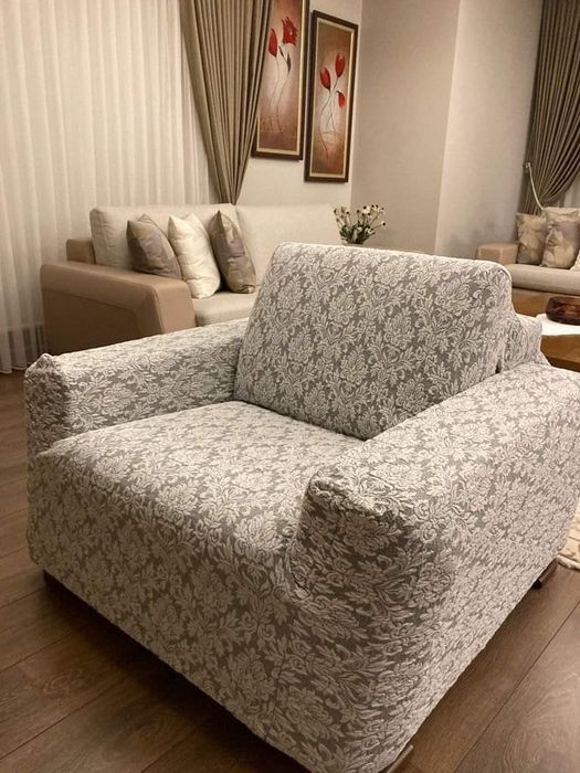 Жаккард чохол на кутовий диван . Чехол на диван.