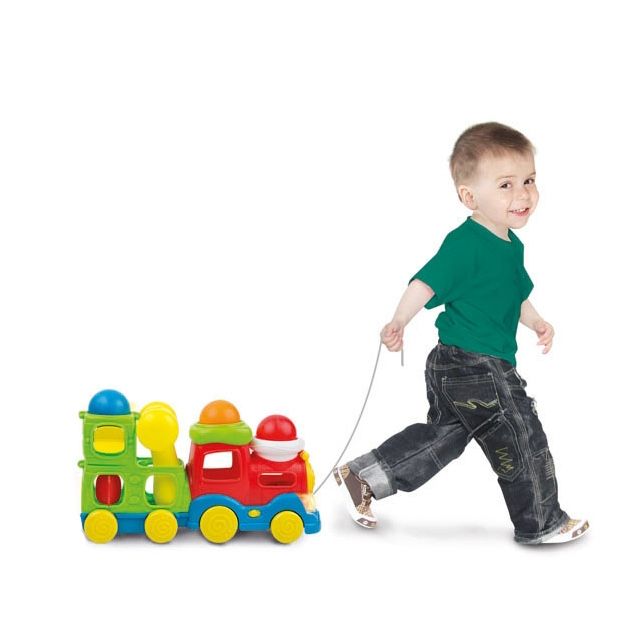 Паровозик CHICCO інтерактивний зі світлом від 1 року