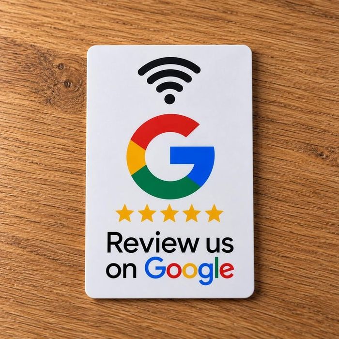 NFC-табличка для швидкого збору відгуків у Google