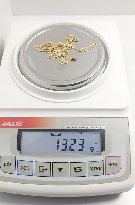 Łańcuszek złoty 585 splot pancerka