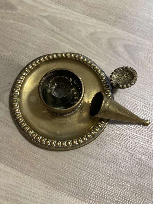 Старовинний латунний підсвічник Англія