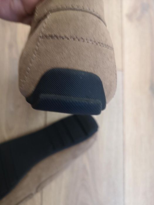 Mokasyny brazowe lekkie męskie h&m