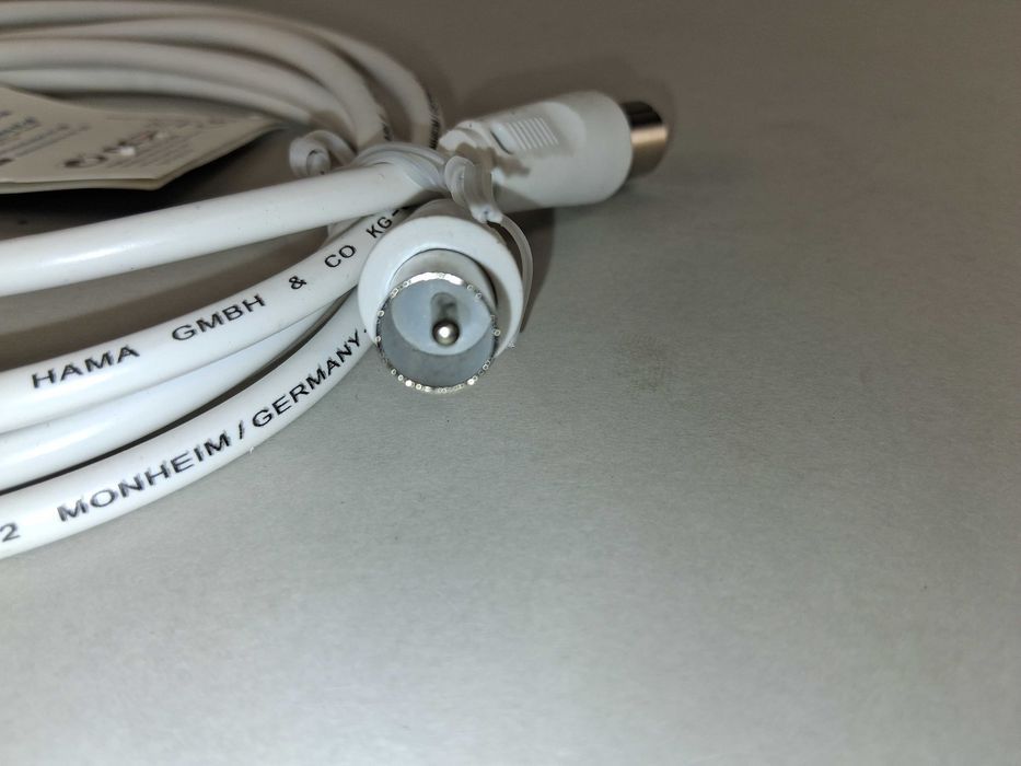 N023 Kabel Antenowy Hama Classic Line 85 DB 1,5M Biały Nowy
