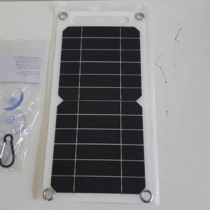 Painel Solar Portátil Novo 30x14,5cm 35W Ligação USB