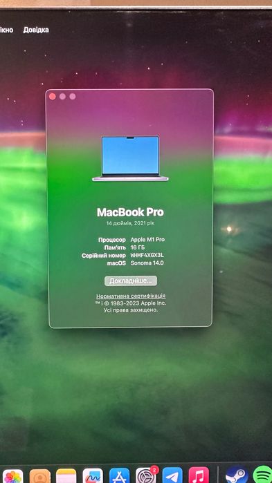 MacBook 14 Pro M1 Pro 512GB