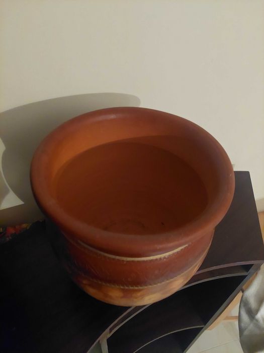 Elegsnte pote cerâmico decorativo