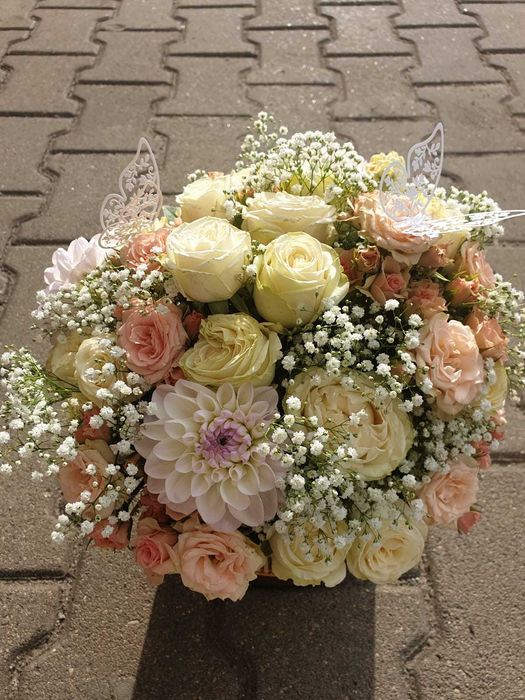Flower Box, walentynki, dzień mamy,  Prezent, urodziny, bukiet
