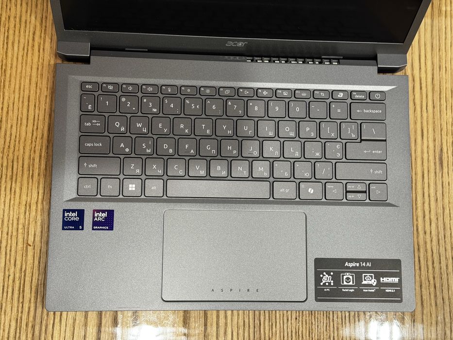 Intel Ultra 5 226V 16GB DDR5/512GB SSD Acer Aspire AI 14" Touch Ноутбук