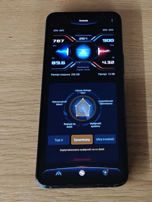 Gamingowy telefon Asus Rog Phone 6, 12/256GB, stan bardzo dobry