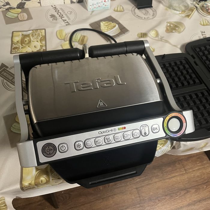 Гриль-барбекю електричний Tefal OptiGrill+