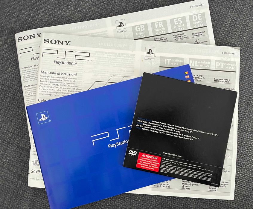 Playstation 2 c/ Caixa e Comando Original