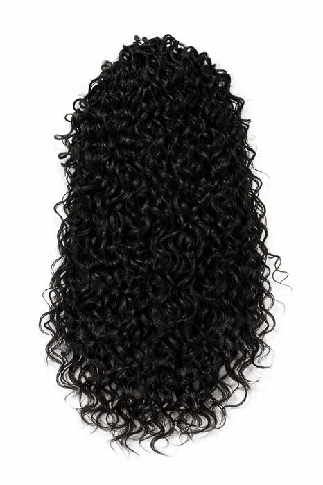 Peruka długa afro mono lace , czarna perła 55cm- Margaritta-Nessaja