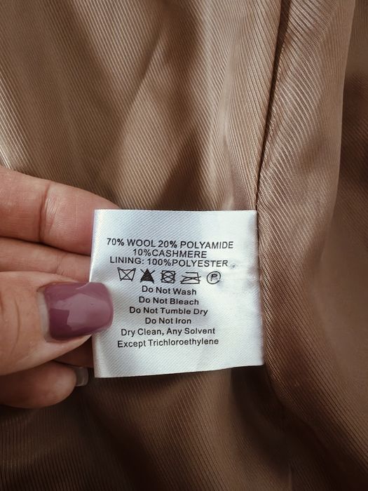Płaszcz Thomas Brooks kaszmirowy wełniany długi maxi damski premium se