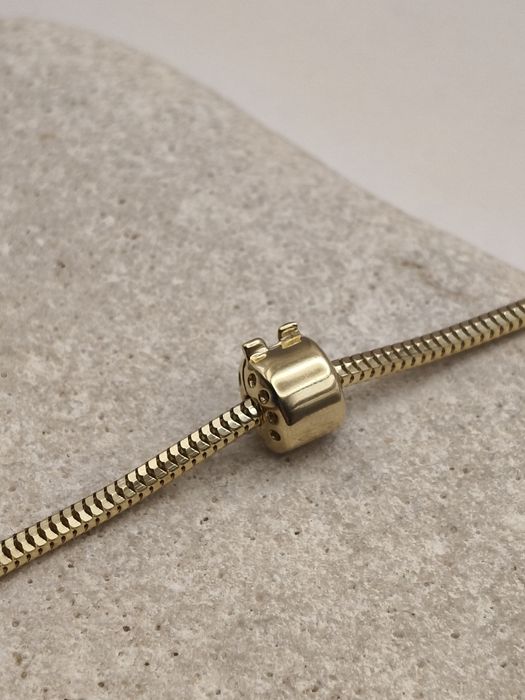 Złoty Charms stoper do bransoletki modułowej