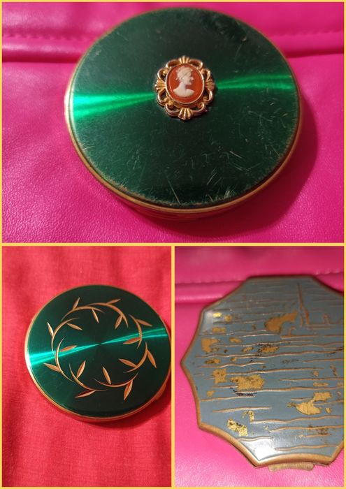 Пудреница компактная пудра винтаж коллекция английская из СССР