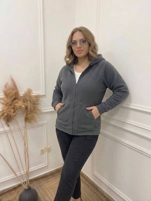 Флісова кофта жіноча на блискавці