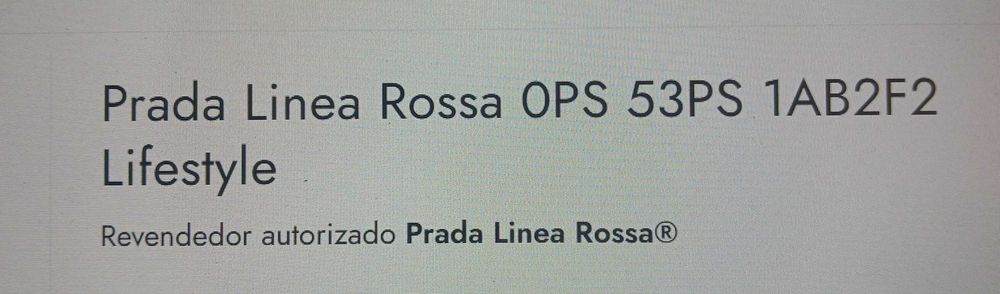 Ocúlos de Sol Prada.