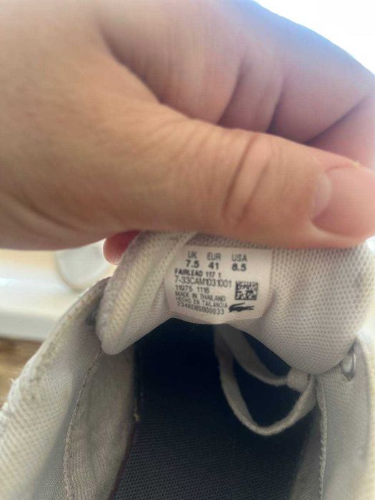 Кросівки Lacoste Fairlead 117 1 (41 розмір, б.у)