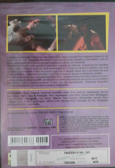 Stewart Main, Peter Wells. Fatal Passions. (Sealed)64564117485698121