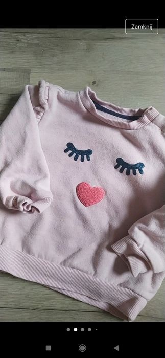 Bluza z oczami i falbanką 74/80
Pocopiano