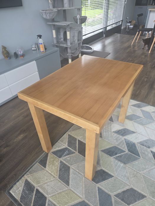 Nowoczesny Solidny bukowy stolik 70x100