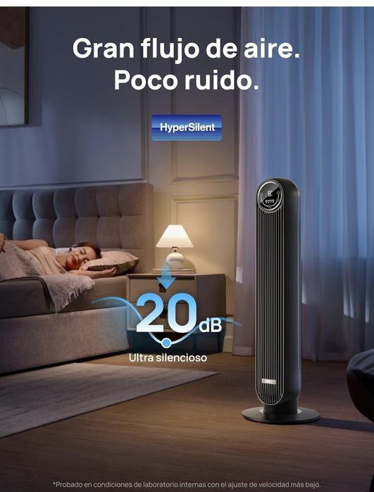 Ventoinha de Torre DREO 90 cm – Silenciosa, Potente, com App e Comando