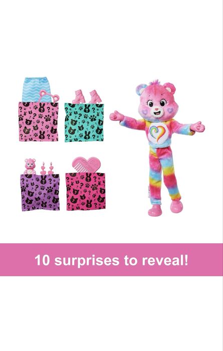 Лялька Barbie Cutie Reveal Care Bears Нова Хвиля ведмедик Єдність