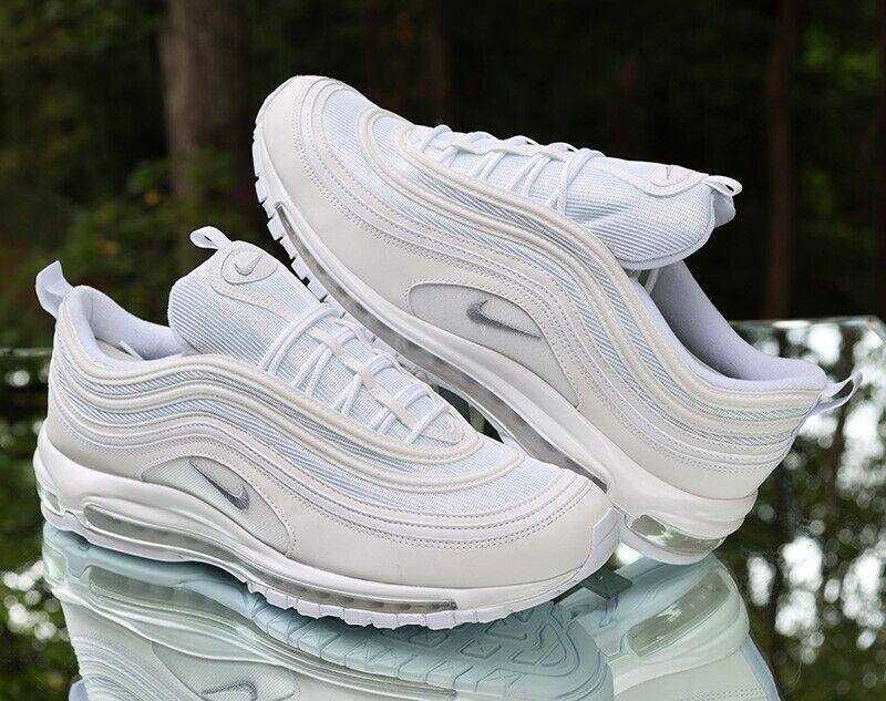 БЕЗ ПЕРЕДОПЛАТИ)Nike Air Max 97 Triple White найк аір макс 97 білі