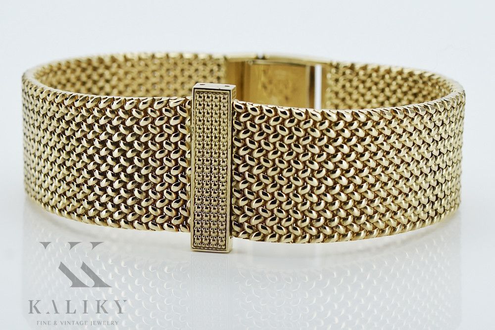 Złota bransoleta męska 14k 585 styl zegarkowy coth002y&mbw014y Gdańsk