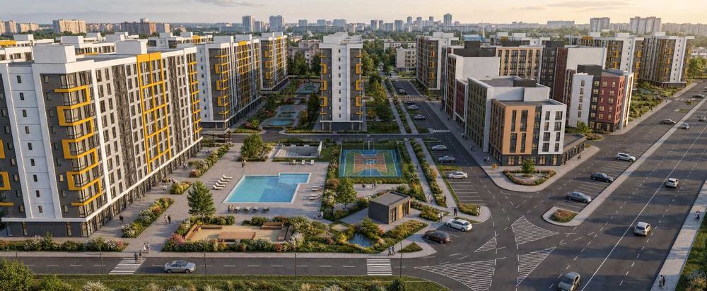 Квартира-студия в рассрочку на улице Академика Сахарова в малоэтажном доме. Без комиссии