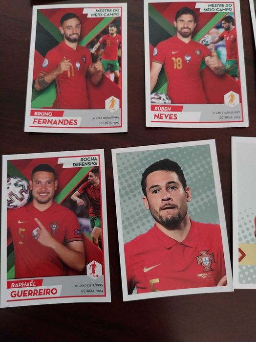 Conjunto 12 cromos da Seleção Portuguesa de Futebol (Fome de Vencer)