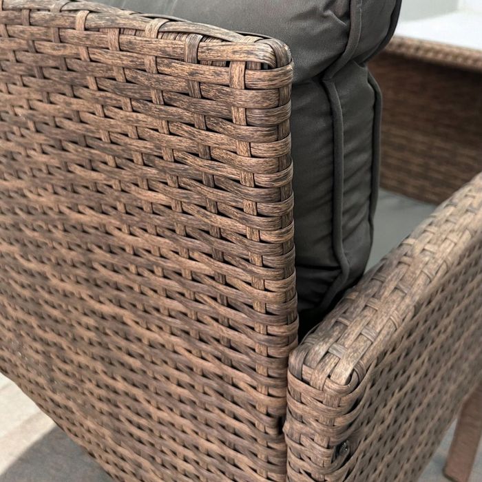 ZESTAW MEBLE ogrodowe komplet wypoczynkowy PROMOCJA 2x Fotel 2x Pufa