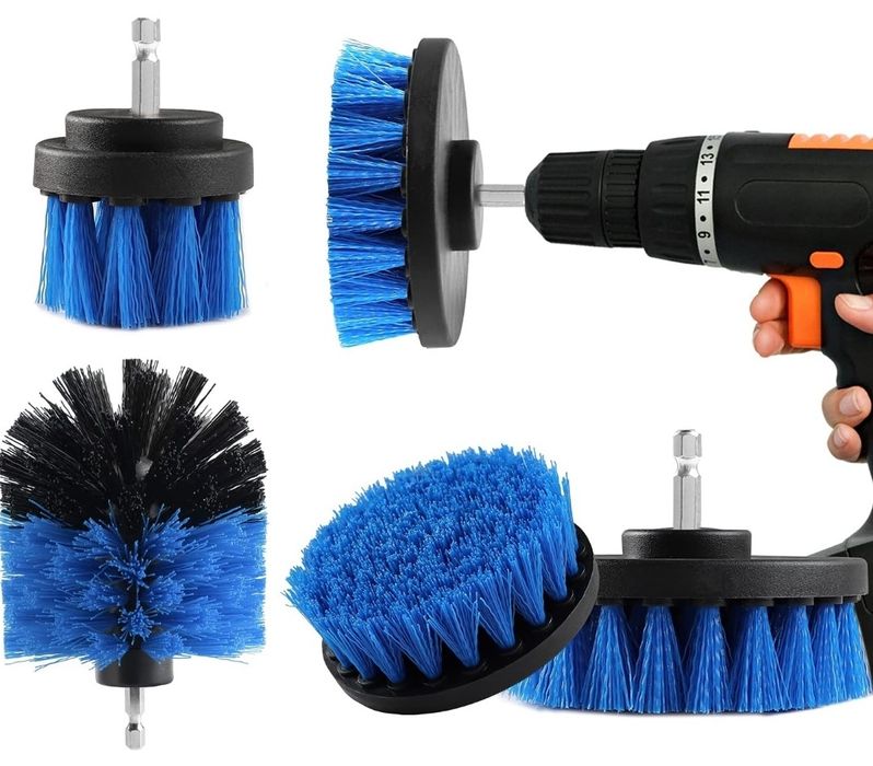 BOZKAA Zestaw 4 szczotek do wiertarki Power Scrubber,