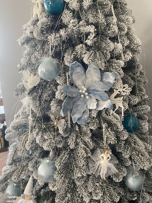 Квіти на ялинку, прикраси на ялинку