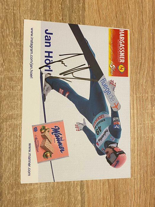 JAN HOERL-oryginalny autograf-austriacki skoczek narciarski