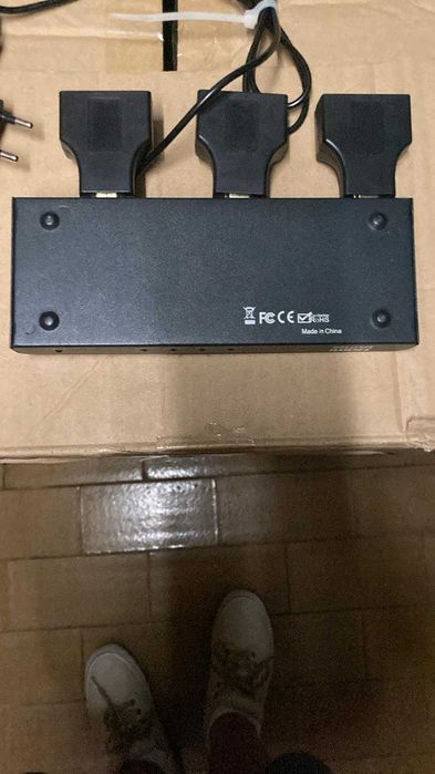 Divisor HDMI 1x4 portas + 3 Extensores HDMI / RJ45