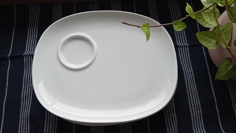 Taca tacka talerz ikea. Biały prostokątny