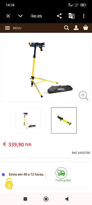 Suporte para reparação de bicicletas