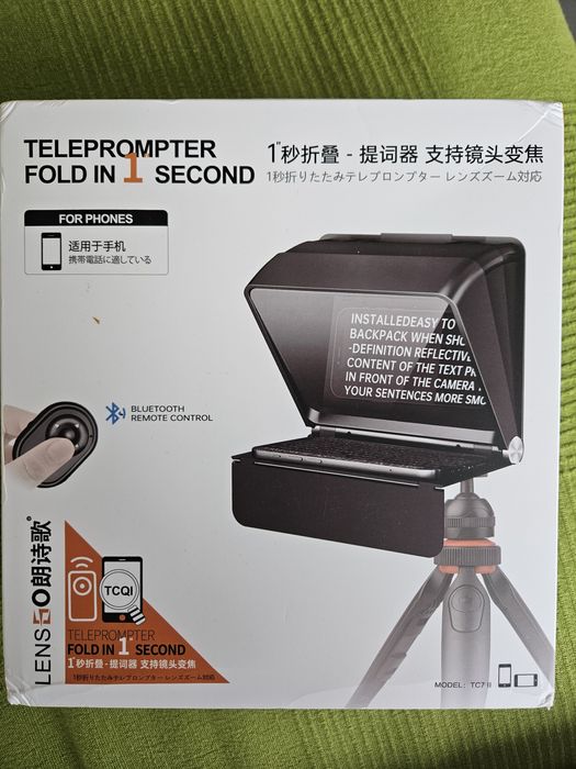 LENSGO TC7 II портативний телесуфлер 7,9 дюйми складний телефон/планше