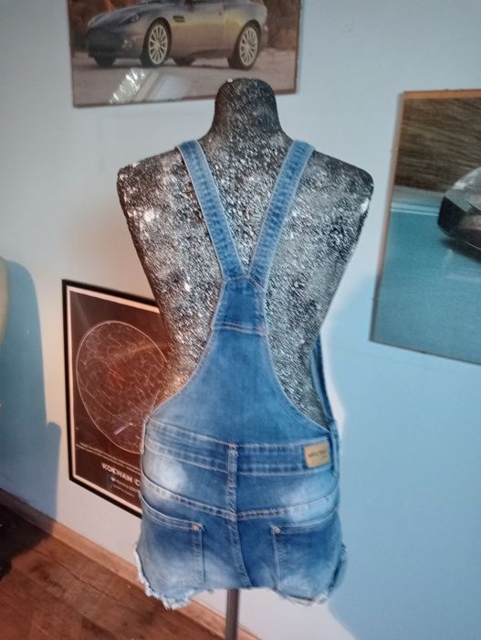 Ogrodniczki jeans krótkie