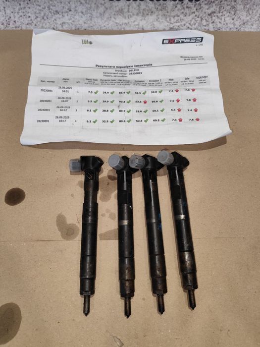 Форсунки Mercedes 1.8 CDI 2011-2013p.