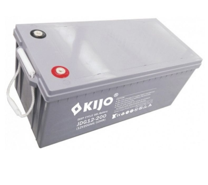12v/200ah акумуляторна батарея гелева kijo jdg gel для резервного жив