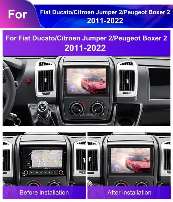 Rádio 9" android Citroen Fiat Peugeot Bluetooth WIFI GPS NOVO