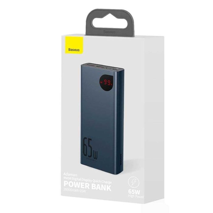 Powerbank Baseus Adaman Metal 20000mAh 65W 2xUSB 1xUSB C Sklep Wawa