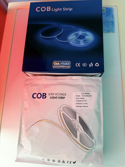 Качественная яркая светодиодная лента COB 12 вольт