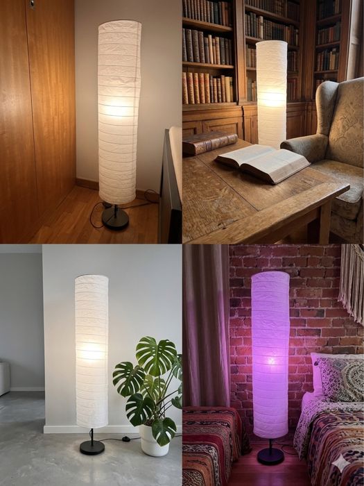 Candeeiro de Pé Alto IKEA (Estilo HOLMÖ) – Como Novo